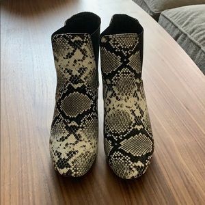Snakeskin Ankle Boots